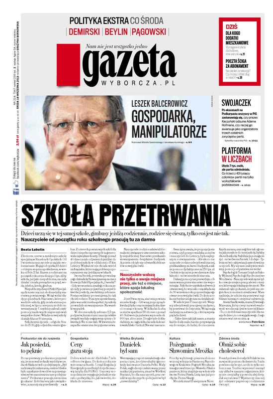 EGazety.pl - Gazeta Wyborcza, Archiwalne E-wydanie, 2013-09-05-2013-09 ...